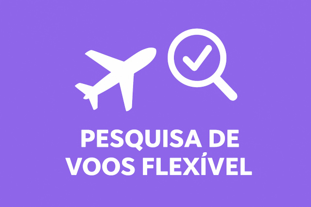 Pesquisa flexível de voos e pesquisa por período
